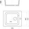 Кухонная мойка Wisent 420-25W (с сифоном GER013)