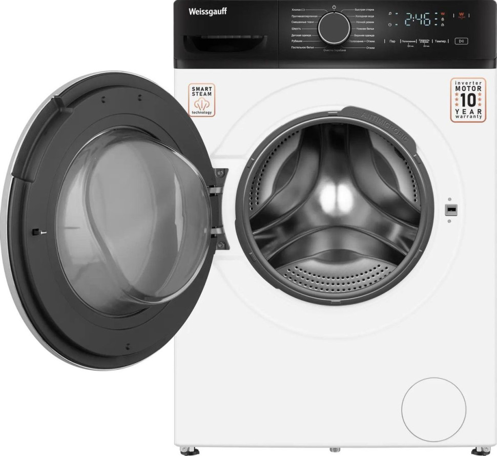 Стиральная машина Weissgauff WM 4627 Touch Inverter Steam Стиральная машина Weissgauff WM 4627 Touch Inverter Steam
