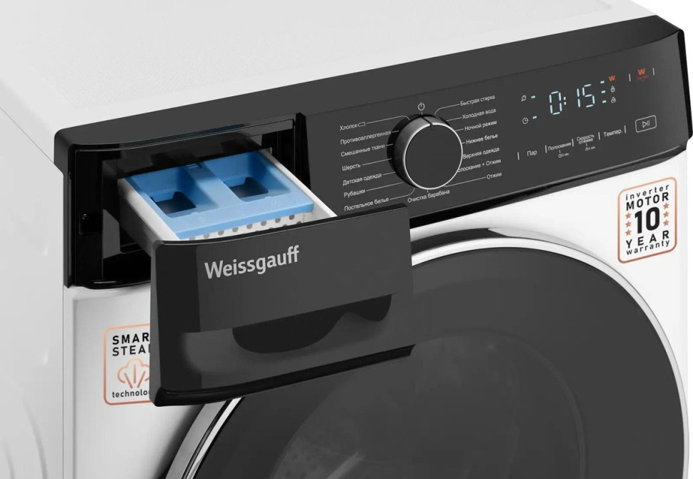 Стиральная машина Weissgauff WM 4627 Touch Inverter Steam Стиральная машина Weissgauff WM 4627 Touch Inverter Steam