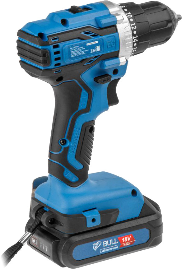 Дрель-шуруповерт Bull SR 1803 (с 2-мя АКБ, кейс) Дрель-шуруповерт Bull SR 1803 (с 2-мя АКБ, кейс)