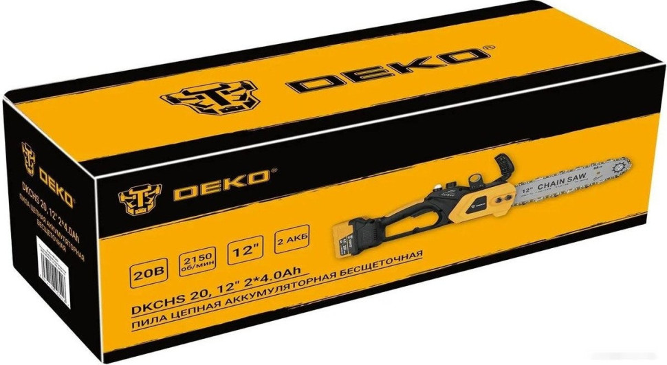 Аккумуляторная пила Deko DKCHS 20 085-2000 (с 2-мя АКБ) Аккумуляторная пила Deko DKCHS 20 085-2000 (с 2-мя АКБ)