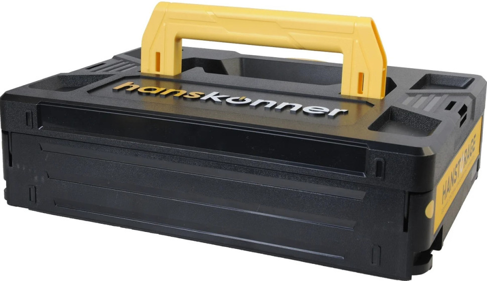 Ударная дрель-шуруповерт Hanskonner HCD2065PRO (с 2-мя АКБ, кейс)