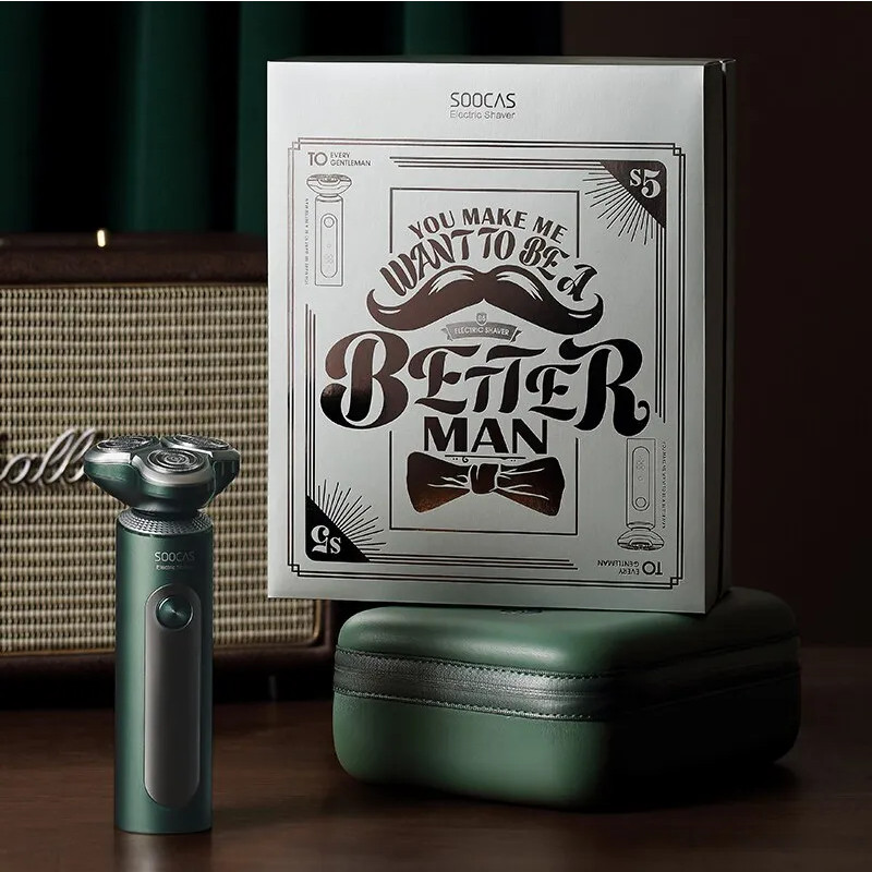 Электробритва мужская Soocas S5 (темно-зеленый) Электробритва мужская Soocas S5 (темно-зеленый)