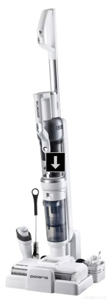 Вертикальный пылесос с влажной уборкой Polaris PVCW 6070 (белый)