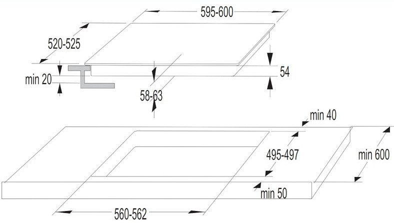 Варочная панель Korting HI 64042 B