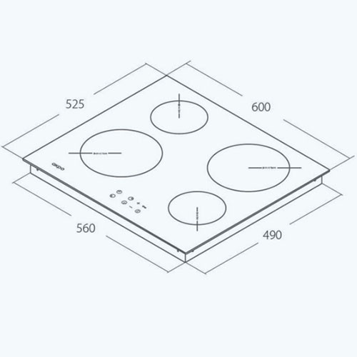 Варочная панель AKPO PIA6082501 Варочная панель AKPO PIA6082501