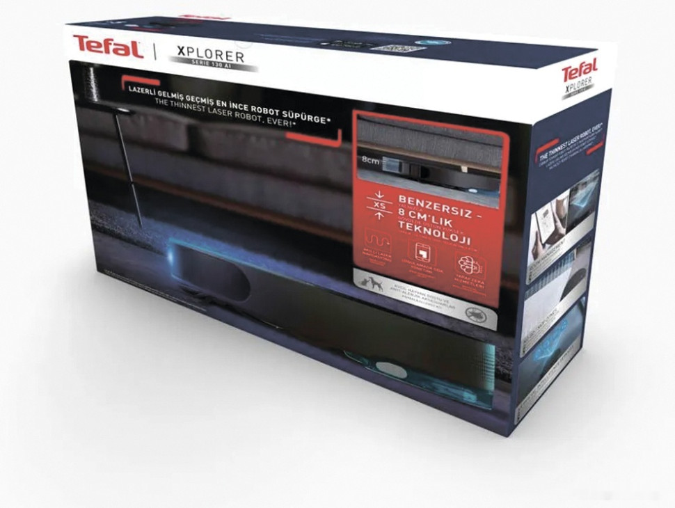 Робот-пылесос Tefal X-Plorer Serie 130AI Animal & Allergy RG9075WH Робот-пылесос Tefal X-Plorer Serie 130AI Animal & Allergy RG9075WH