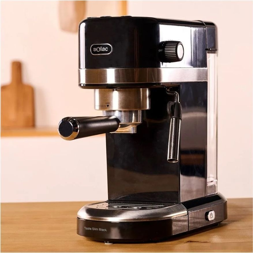 Рожковая помповая кофеварка Solac Taste Slim Black Рожковая помповая кофеварка Solac Taste Slim Black