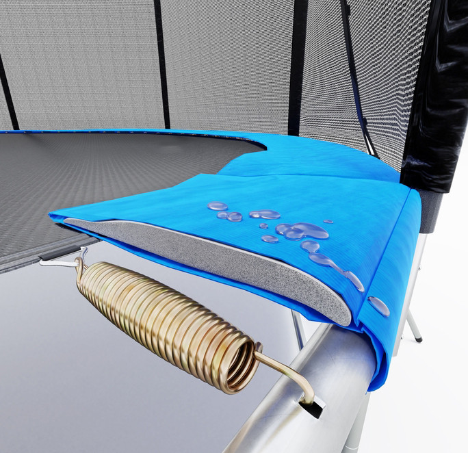 Батут Atlas Sport 252 см - 8ft Basic с внешней сеткой и лестницей Батут Atlas Sport 252 см - 8ft Basic с внешней сеткой и лестницей