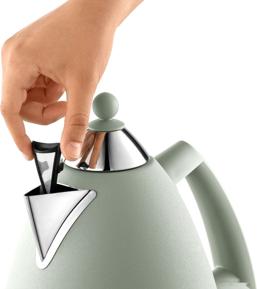 Электрический чайник Delonghi Argento Flora KBX2016.GR Электрический чайник Delonghi Argento Flora KBX2016.GR