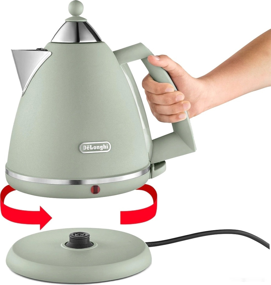 Электрический чайник Delonghi Argento Flora KBX2016.GR Электрический чайник Delonghi Argento Flora KBX2016.GR