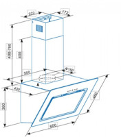 Вытяжка CATA AG6-A600 XGWH