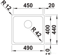 Кухонная мойка Blanco Solis 450-U 526120 (полированная)