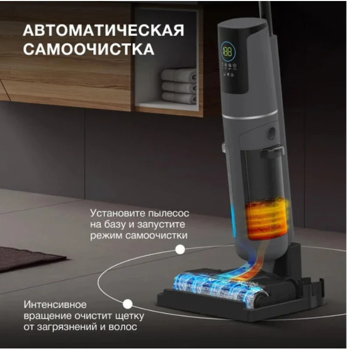 Вертикальный моющий пылесос Hyundai HYV-S01AQUA