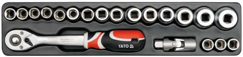 Набор бит и торцевых головок Yato YT-3895 62 предмета Набор бит и торцевых головок Yato YT-3895 62 предмета