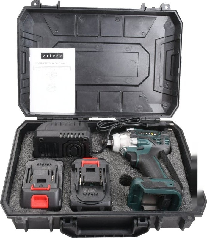 Гайковерт Zitrek Crusher 20 085-1022 (с 2-мя АКБ, кейс)