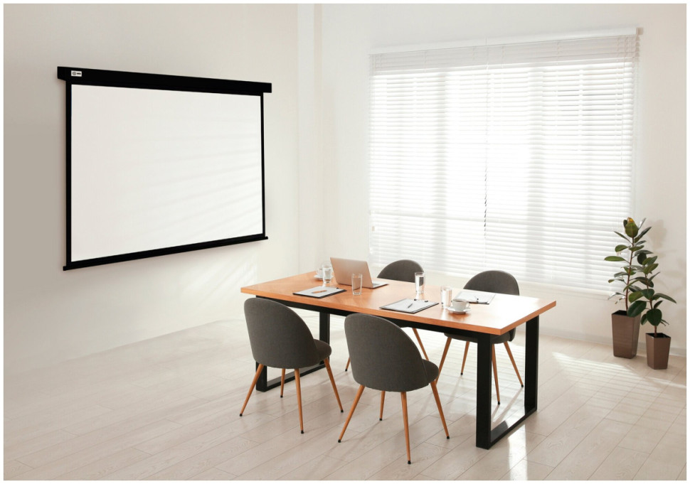 Проекционный экран Cactus Wallscreen 206x274 CS-PSW-206X274-BK