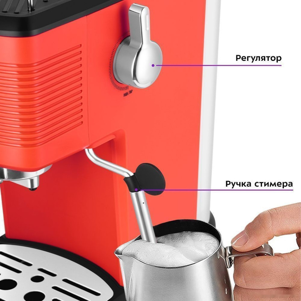 Рожковая кофеварка Kitfort KT-7180-1 Рожковая кофеварка Kitfort KT-7180-1