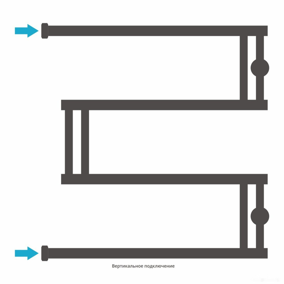 Полотенцесушитель Сунержа High-Tech model "M+" 600х600 00-4050-6060