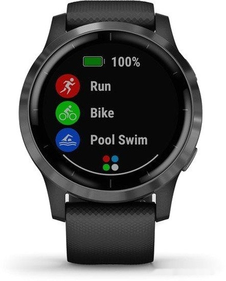 Умные часы Garmin Vivoactive 4 (черный/серый)