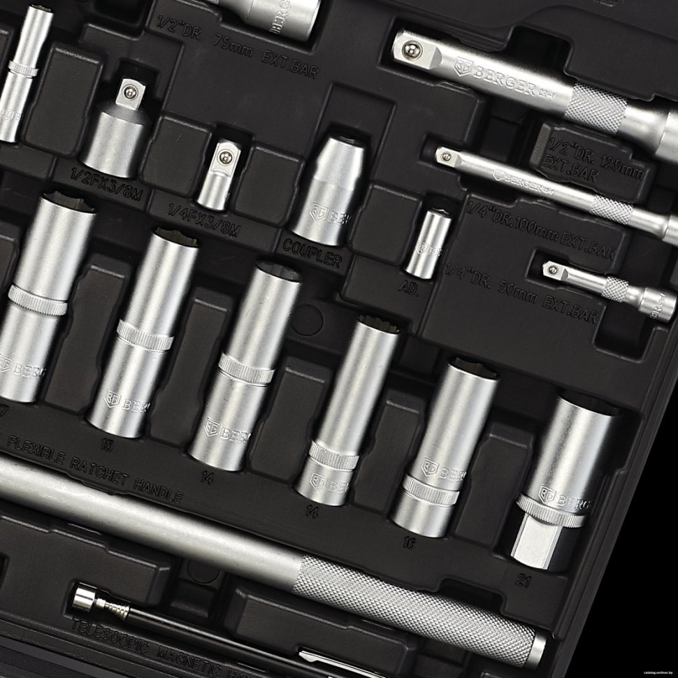 Универсальный набор инструментов Berger BG135-1214 (135 предметов) Универсальный набор инструментов Berger BG135-1214 (135 предметов)