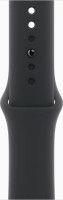 Умные часы Apple Watch Series 11 46 мм (алюминиевый корпус, черный/черный, спортивный силиконовый ремешок M/L)