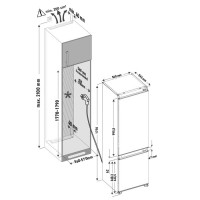 Встраиваемый холодильник Krona BRISTEN FNF