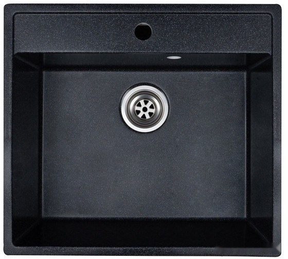 Кухонная мойка Granrus GR-555 (черный)