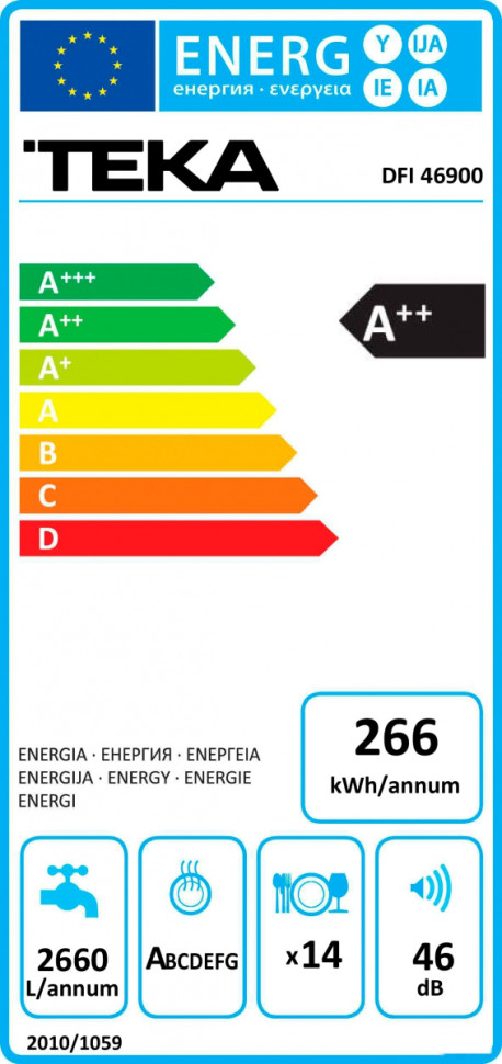 Посудомоечная машина Teka DFI 46900 Посудомоечная машина Teka DFI 46900
