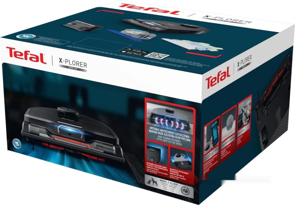 Робот-пылесос Tefal X-Plorer Serie 220 Animal & Allergy RG9475WH Робот-пылесос Tefal X-Plorer Serie 220 Animal & Allergy RG9475WH