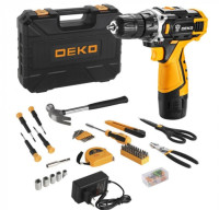 Дрель-шуруповерт Deko DKCD12FU-Li SET 104 063-4112 (с 1-м АКБ, кейс, оснастка)
