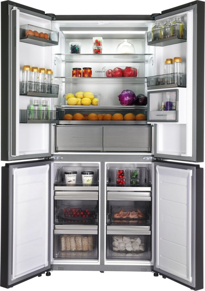 Четырёхдверный холодильник HIBERG RFQ 610G GS Inverter