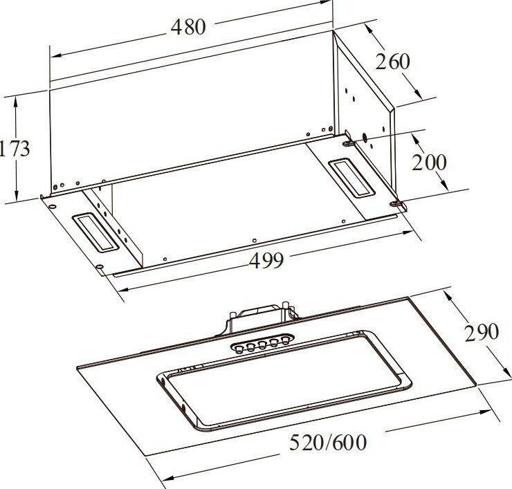 Вытяжка Weissgauff Aura 900 BL