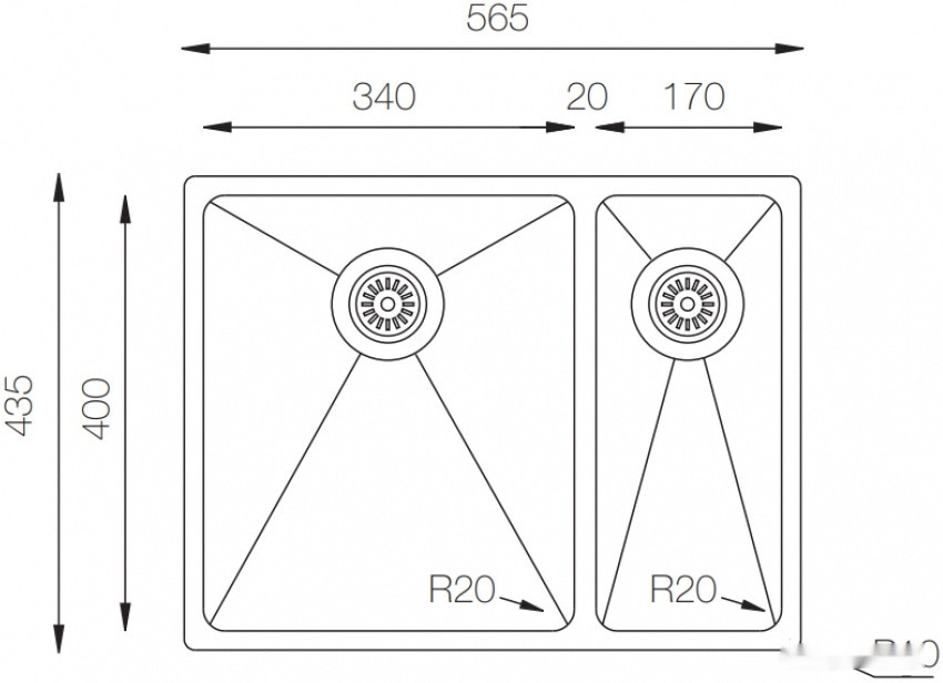 Кухонная мойка Zorg ZRE 5744-2 R Кухонная мойка Zorg ZRE 5744-2 R