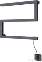 Полотенцесушитель Granula Квадро Снейк 43x50 (терморегулятор, черный матовый)