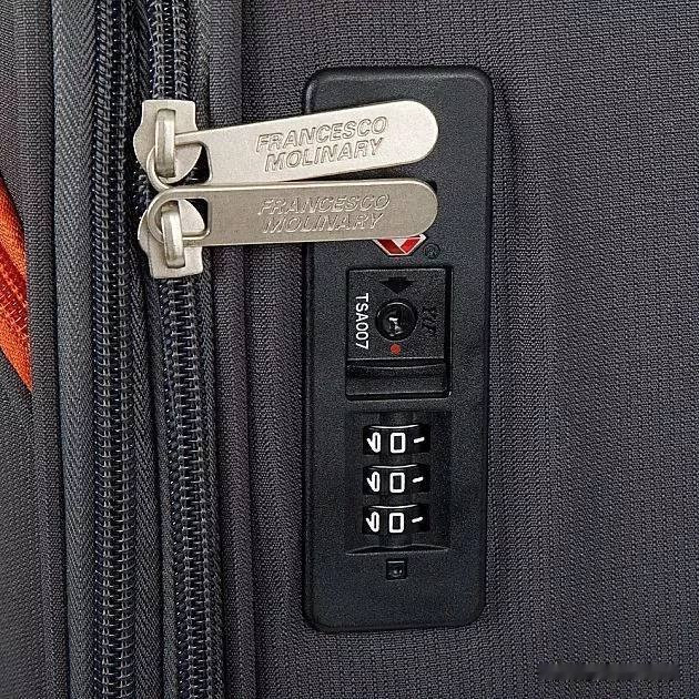 Чемодан-спиннер Francesco Molinary 270-29111/3-24 (серый)