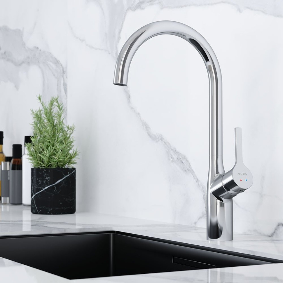 Смеситель Am.Pm Spike F9S07000 (хром)