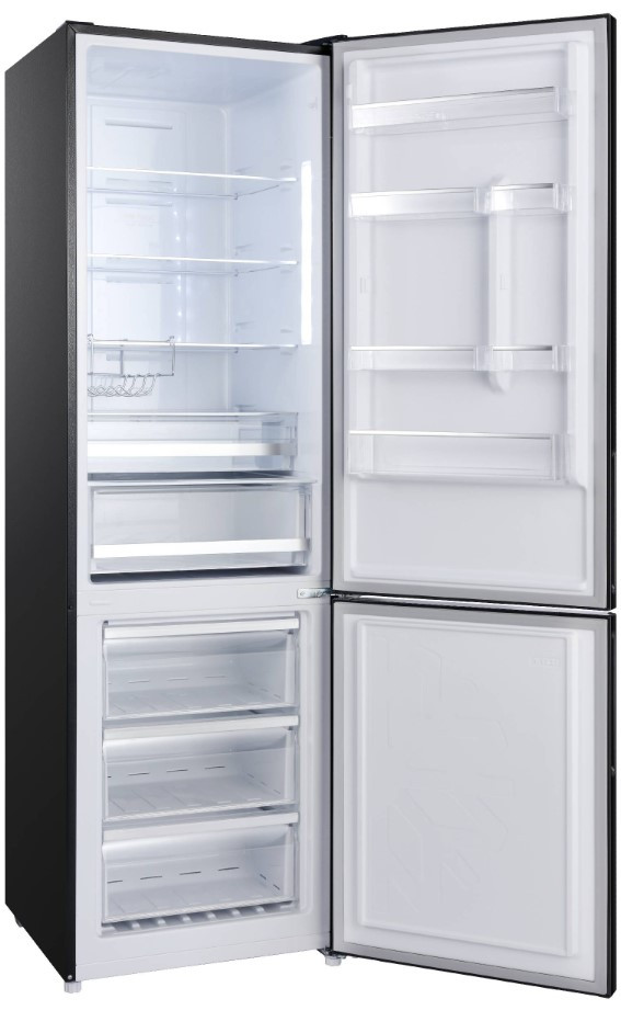 Холодильник с морозильником Korting KNFC 62370 N