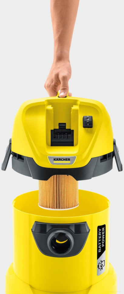 Пылесос Karcher WD 3 Battery 1.629-910.0 Пылесос Karcher WD 3 Battery 1.629-910.0