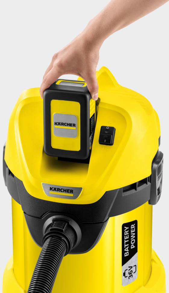 Пылесос Karcher WD 3 Battery 1.629-910.0 Пылесос Karcher WD 3 Battery 1.629-910.0