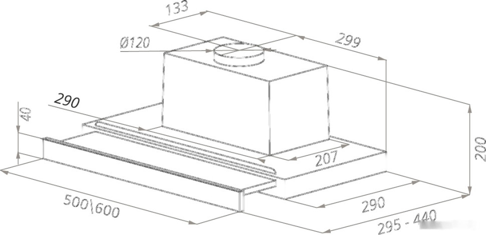 Вытяжка Ciarko Turbo 50 GWH