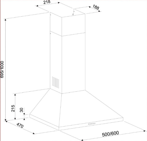 Вытяжка ZorG Technology Kvinta 1000 60 M белая