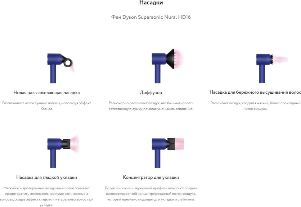 Фен Dyson HD16 515092-01 (синий/топаз) Фен Dyson HD16 515092-01 (синий/топаз)