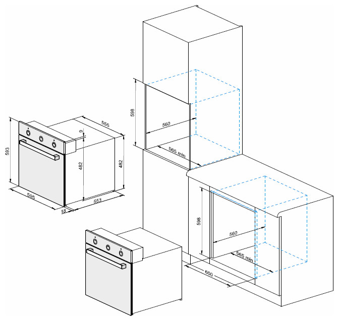Духовой шкаф Darina 2V5 BDE112 708 B