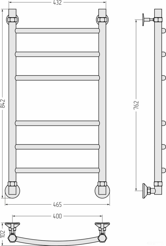 Полотенцесушитель Сунержа Аксиома-20 80x40 00662-8040 Полотенцесушитель Сунержа Аксиома-20 80x40 00662-8040