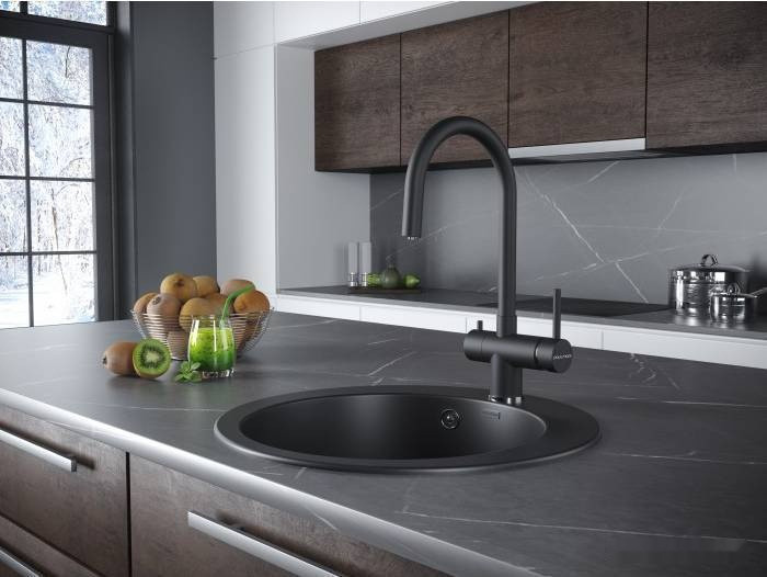 Смеситель Paulmark Heller He213218-401 (антрацит) Смеситель Paulmark Heller He213218-401 (антрацит)