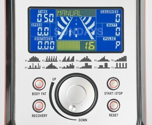 Эллиптический тренажер Sundays Fitness K8718HP (черный/красный) Эллиптический тренажер Sundays Fitness K8718HP (черный/красный)