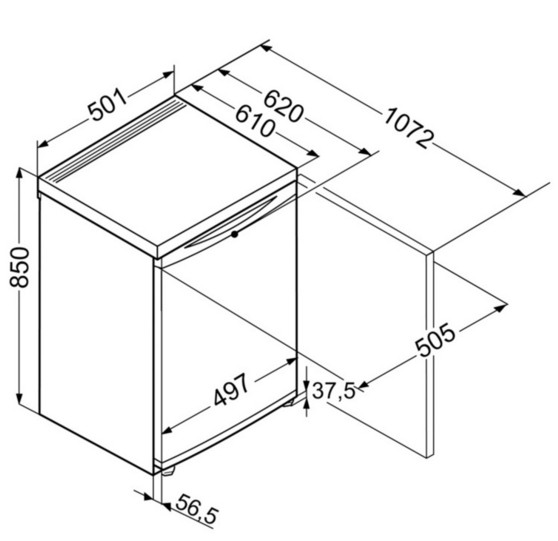 Однокамерный холодильник Liebherr T 1400