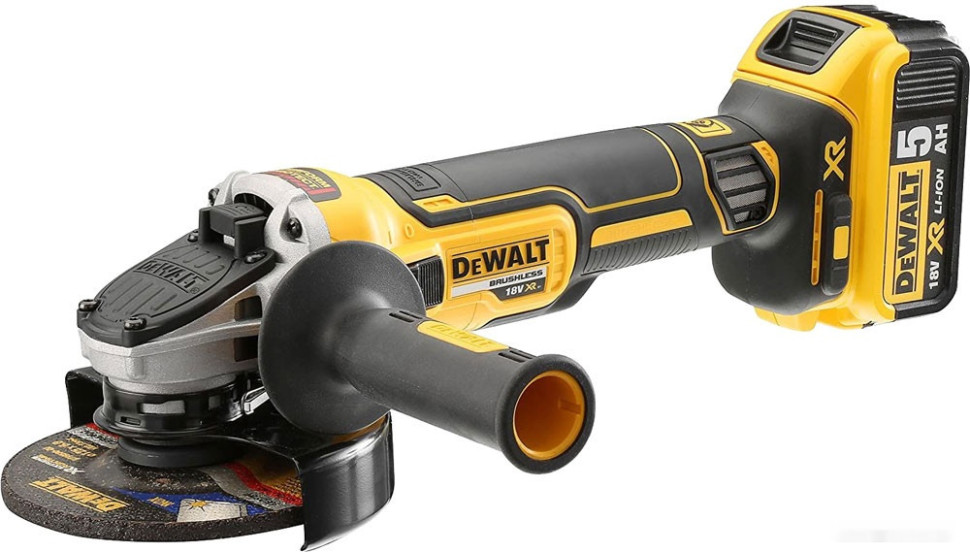 Угловая шлифмашина DeWALT DCG405P2 (с 2-мя АКБ, кейс) Угловая шлифмашина DeWALT DCG405P2 (с 2-мя АКБ, кейс)
