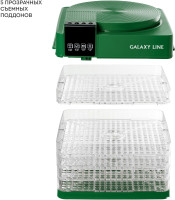 Сушилка для овощей и фруктов Galaxy Line GL2630 (зеленый)